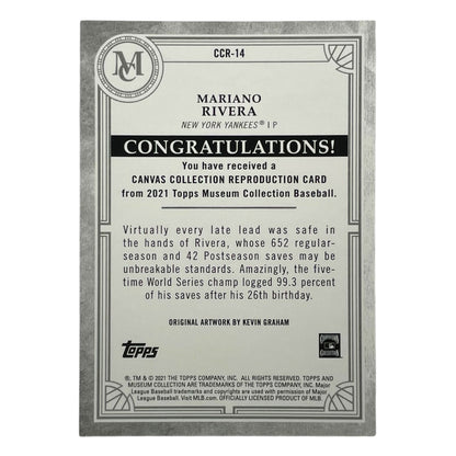 TOPPS MLBカード MUSEUM COLLECTION MARIANO RIVERA NEW YORK YANKEES #CCR-14 中古 IT2