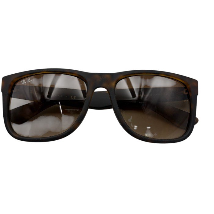 レイバン Ray Ban サングラス RB4165F 856/13 JUSTIN LIGHT HAVANA RUBBERBROWN GRADIENT ブランド レディース メンズ べっ甲 カラーレンズ 中古 W４