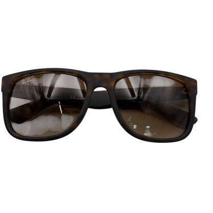 レイバン Ray Ban サングラス RB4165F 856/13 JUSTIN LIGHT HAVANA RUBBERBROWN GRADIENT ブランド レディース メンズ べっ甲 カラーレンズ 中古 W４