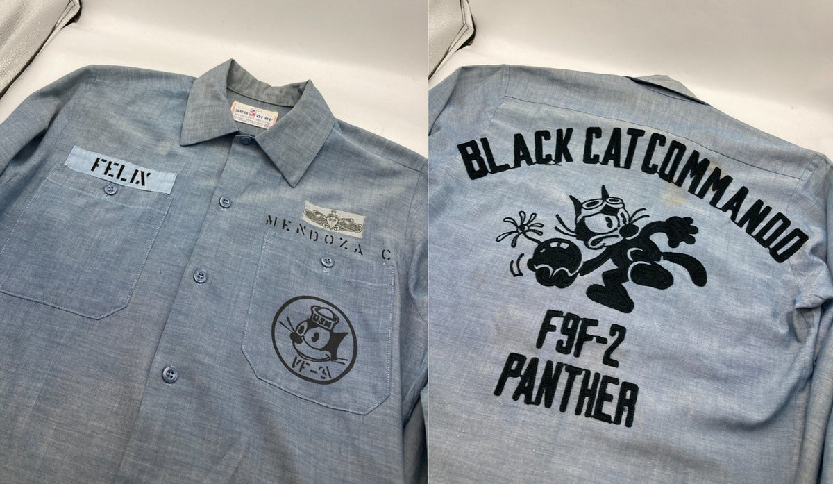 seafarer シーファーラー フィリックス ザ キャット 長袖シャツ サイズS メンズ 中古 D4