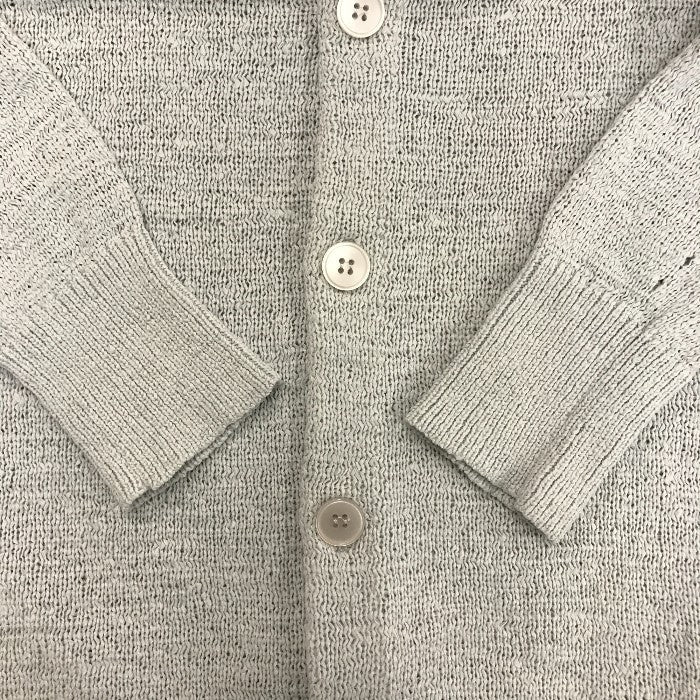 EMPORIO ARMAN エンポリオアルマーニ カーディガン ハイネック ボタン ライトグレー サイズ44 中古 N1