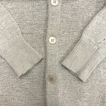 EMPORIO ARMAN エンポリオアルマーニ カーディガン ハイネック ボタン ライトグレー サイズ44 中古 N1