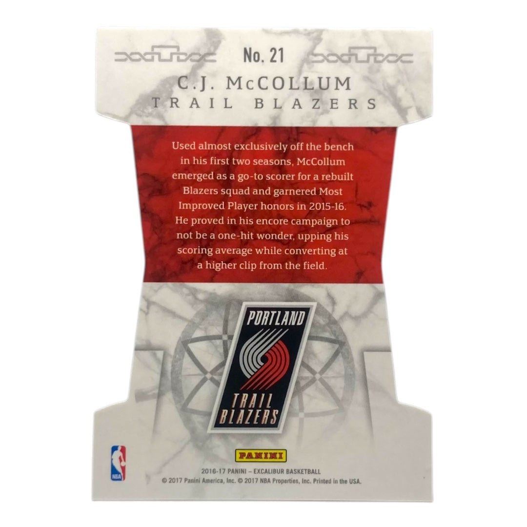 PANINI NBAカード EXCALIBUR DIE CUT C.J. MCCOLLUM TRAIL BLAZERS /49 #21 中古 IT2
