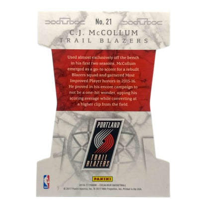 PANINI NBAカード EXCALIBUR DIE CUT C.J. MCCOLLUM TRAIL BLAZERS /49 #21 中古 IT2