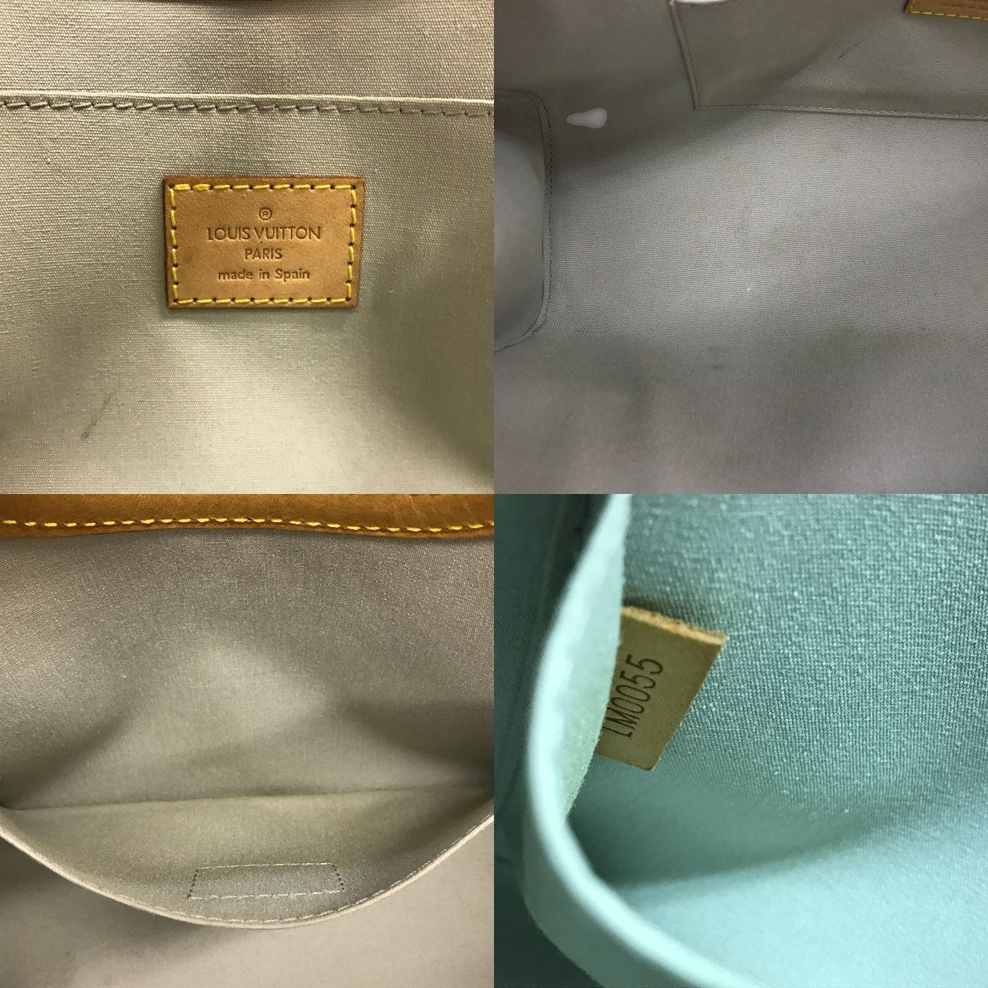 LOUIS VUITTON ルイヴィトン ヴェルニ ロクスバリードライブ ハンドバッグ レディース エナメル 2way ワンショルダー ペルル M91374 中古 T1