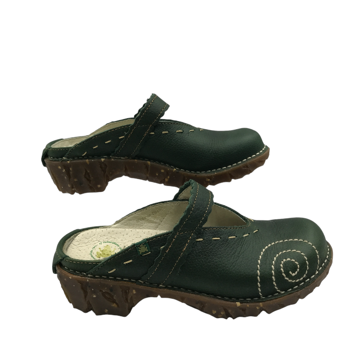 EL NATURALISTA エルナチュラリスタ イグドラシル パンプス グリーン 36(23.0cm) 靴 シューズ レディース レザー 本革 中古 KW1