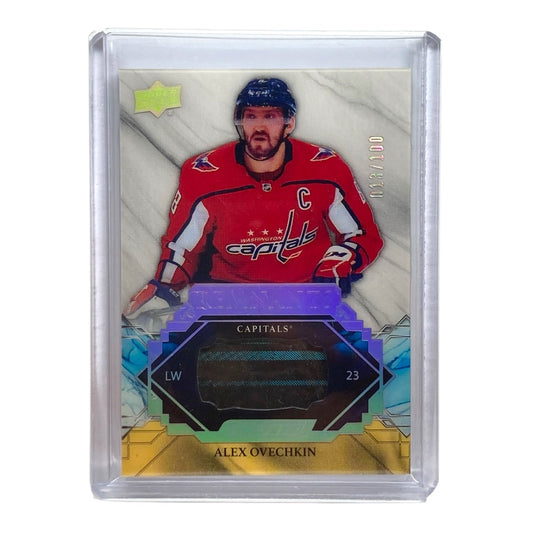 UPPER DECK NHLカード ENGRAINED ALEX OVECHKIN CAPITALS 013/100 #R-AO 中古 IT2