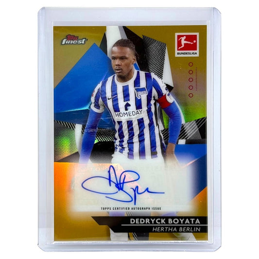 TOPPS サッカーカード FINEST DEDRYCK BOYATA HERTHA BERLIN /25 #9 中古 IT1