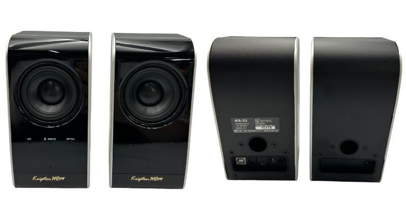 KRIPTON クリプトン ワイヤレス コンパクトオーディオ KS-33 PC スピーカー Bluetooth リモコン付 中古 W４