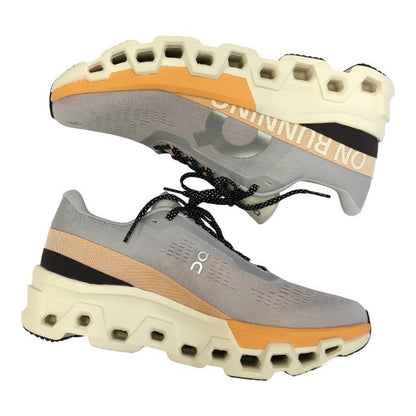 On オン Cloudmonster 2 ランニングシューズ メンズ ローカット メッシュ スニーカー グレイシャー/タンジェリン 27.0cm 3ME10123198 中古 T1