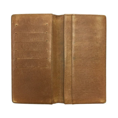 LOUIS VUITTON ルイヴィトン モノグラム ポルトカルトクレディ 円 長財布 メンズ 札入れ 小銭入れなし 旧型 ブラウン M60825 中古 T1