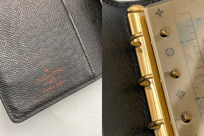 LOUIS VUITTON エピ アジェンダPM 手帳カバー ブラック R20052 リフィルあり 中古 D4