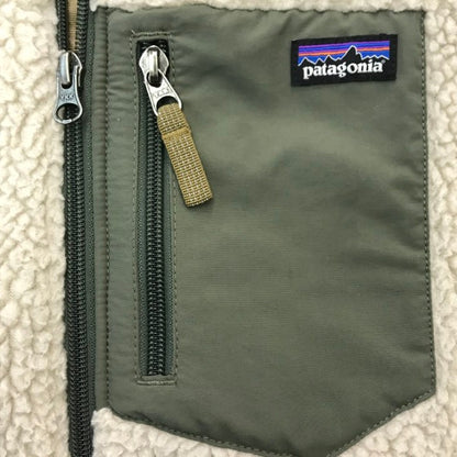 Patagonia パタゴニア キッズ レトロX ジャケット キッズ/レディース 秋冬 フリース パイル カーディガン ベージュ/カーキ XXL(16-18) 65625 中古 T1