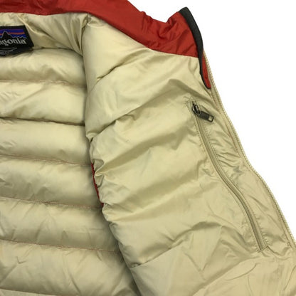 patagonia パタゴニア ダウンセーターベスト メンズ 無地 シンプル ドローコード オレンジ/レッド系 Sサイズ 84622 中古 T1