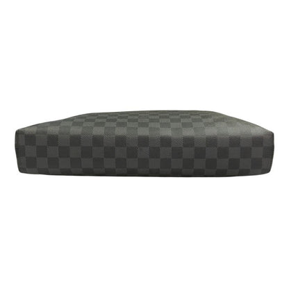 LOUIS VUITTON ルイヴィトン ダミエ グラフィット ポルトドキュマン ジュール ブリーフケース メンズ ビジネスバッグ A4収納 グレー N48260 中古 T1