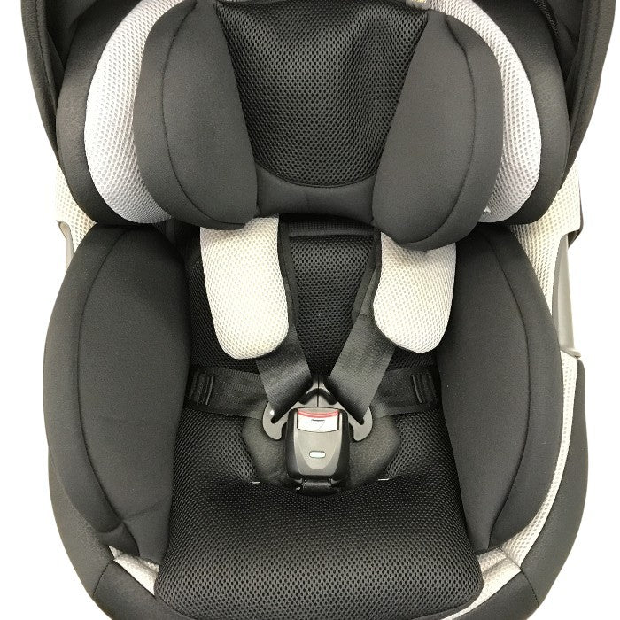 コンビ ホワイトレーベル THE S ISOFIX エッグショック チャイルドシート R129適合 360°回転 ウォッシャブル フルジェンテブラック ZC-690 中古 T1