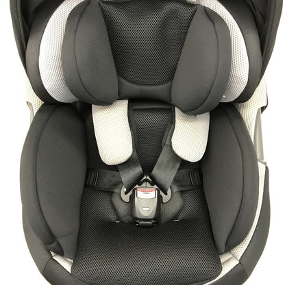 コンビ ホワイトレーベル THE S ISOFIX エッグショック チャイルドシート R129適合 360°回転 ウォッシャブル フルジェンテブラック ZC-690 中古 T1