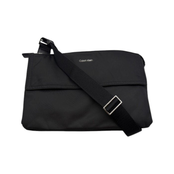Calvin Klein カルバンクライン ナイロン ショルダーバック 鞄 レディース ブラック 中古 W1