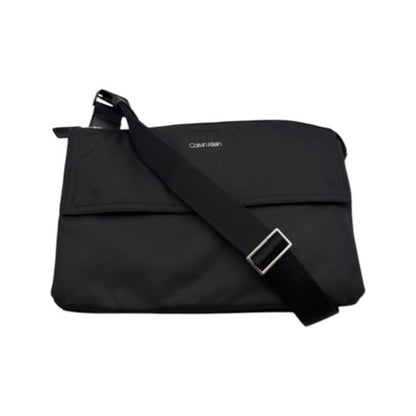 Calvin Klein カルバンクライン ナイロン ショルダーバック 鞄 レディース ブラック 中古 W1