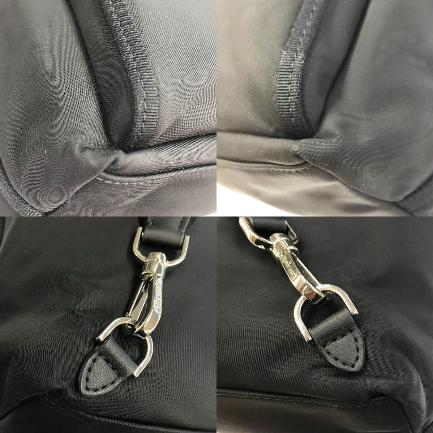 kate spade ケイトスペード サム コンバーチブル バックパック レディース ナイロン 2way トート リュック ラゲッジスリーブ ブラック KB336 中古 T1