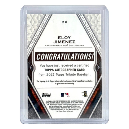 TOPPS MLBカード TRIBUTE ELOY JIMENEZ CHICAGO WHITE SOX /199 #TA-EJ 中古 IT1