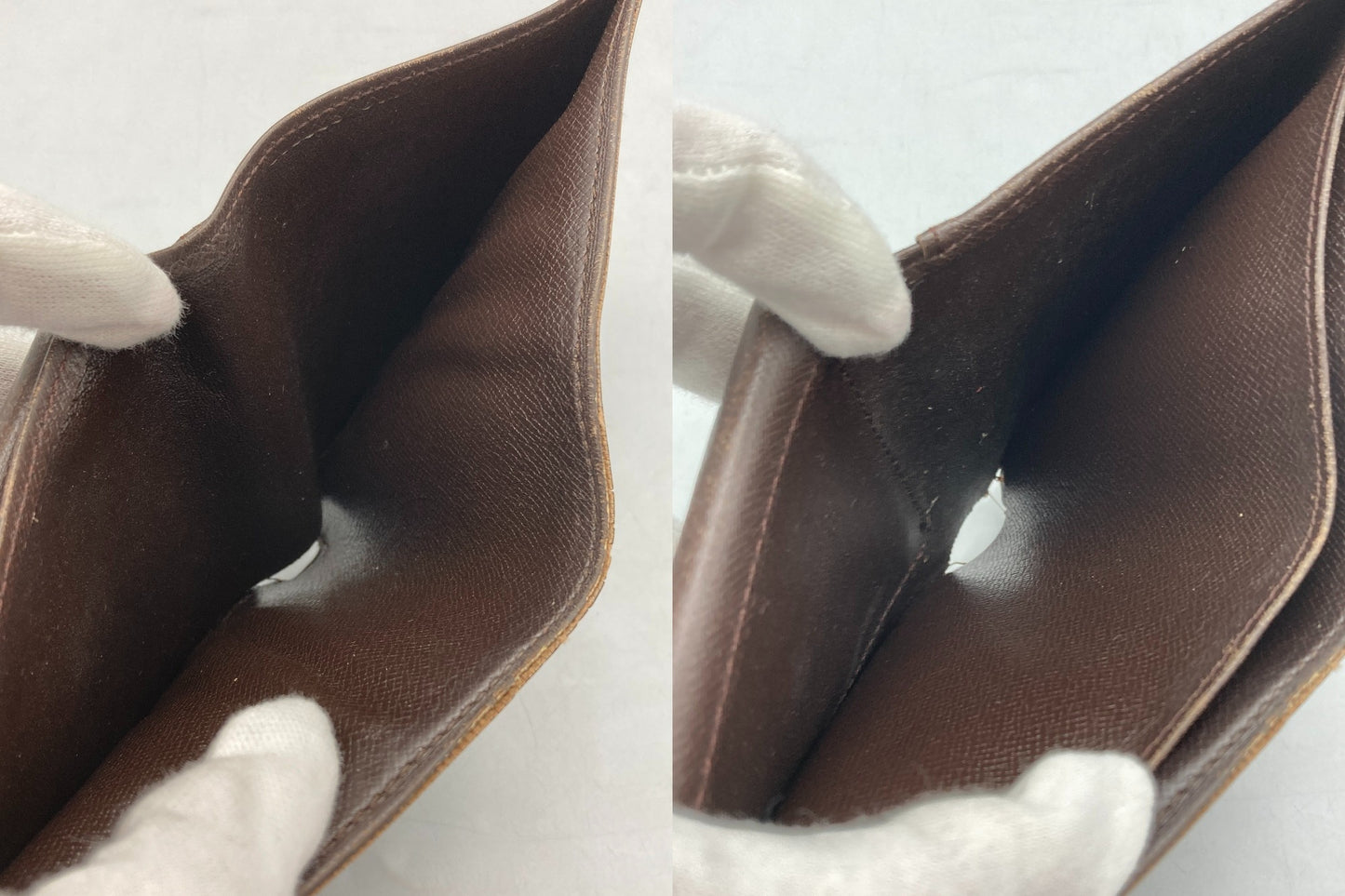 LOUIS VUITTON ルイヴィトン ダミエ エベヌ ポルトフォイユマルコ 2つ折り財布  N61675 中古 D4