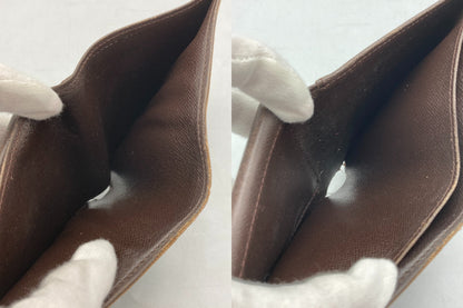 LOUIS VUITTON ルイヴィトン ダミエ エベヌ ポルトフォイユマルコ 2つ折り財布  N61675 中古 D4