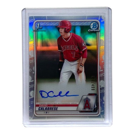 TOPPS MLBカード BOWMAN CHROME DAVID CALABRESE ANGELS 180/499 #CDA-DC 中古 IT2