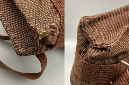 HERMES エルメス エールライン サックアドPM リュックサック バックパック ブラウン 中古 D4