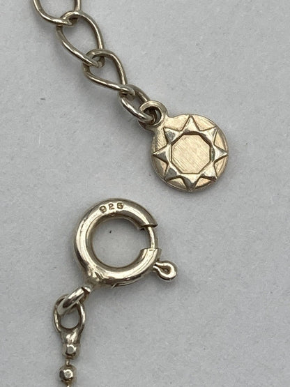 シルバー925 ハートトップ ネックレス 中古 D4