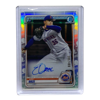 TOPPS MLBカード BOWMAN CHROME ERIC ORZE METS 105/499 #CDA-EO 中古 IT2