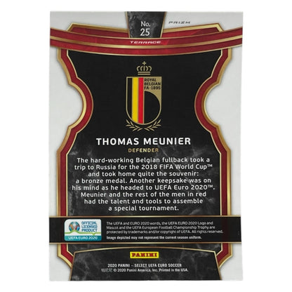 PANINI サッカーカード SELECT UEFA EURO PRIZM THOMAS MEUNIER BELGIUM #25 中古 IT2