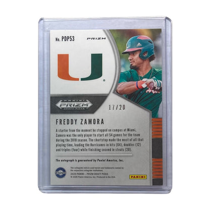 PANINI MLBカード PRIZM DRAFT PICKS FREDDY ZAMORA /20 #PDP53 中古 IT2