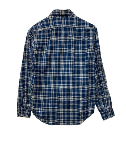 FREEWHEELERS フリーホイーラーズ Neal Cassady Railroad ベイクヘッドシャツ インディゴチェック サイズ14 メンズ 中古 D4