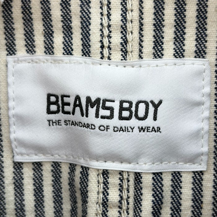 BEAMS BOY ビームスボーイ ストライプ オールインワン レディース つなぎ 春 夏 中古 W４