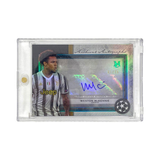 TOPPS サッカーカード MUSEUM COLLECTION ARCHIVAL AUTOGRAPH WESTON McKENNIE JUVENTUS 01/75 #AA-WM 中古 IT1