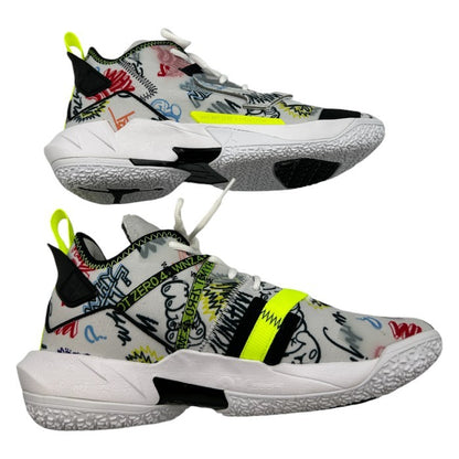 NIKE ナイキ Jordan Why Not Zer0.4 Graffiti スニーカー DD4886-007 27.5cm 靴 シューズ メンズ 総柄 ジョーダン 中古 W４