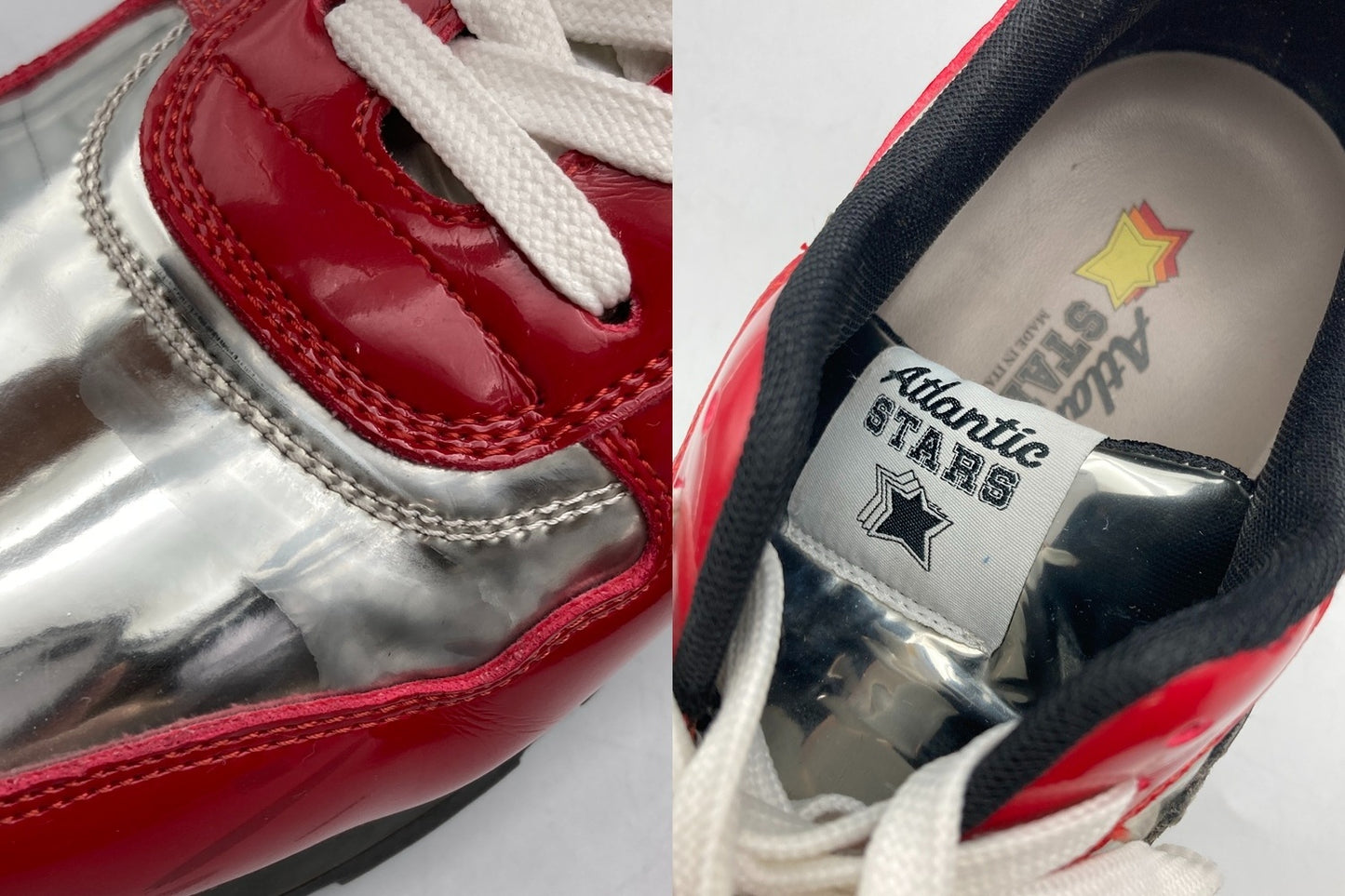 Atlantic STARS アトランティックスターズ エナメル ローカットスニーカー サイズ43 中古 D4