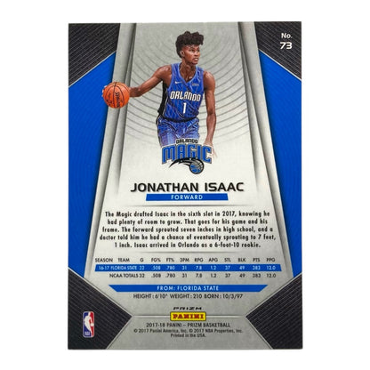 PANINI NBAカード PRIZM JONATHAN ISAAC ORLAND MAGIC #73 中古 IT2