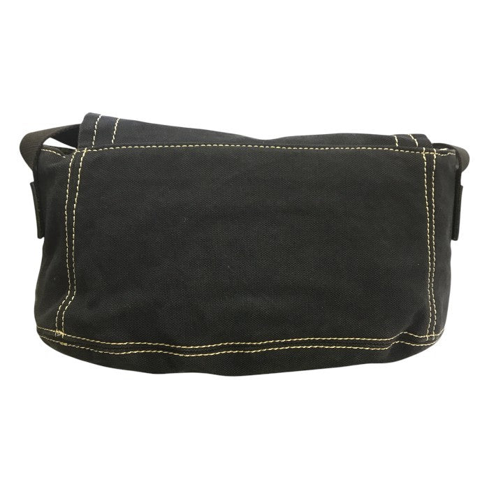 Vivienne Westwood ヴィヴィアンウェストウッド ショルダーバッグ ユニセックス キャンバス ビッグ オーブ マグネット メッセンジャー 斜め掛け ブラック 中古 T1