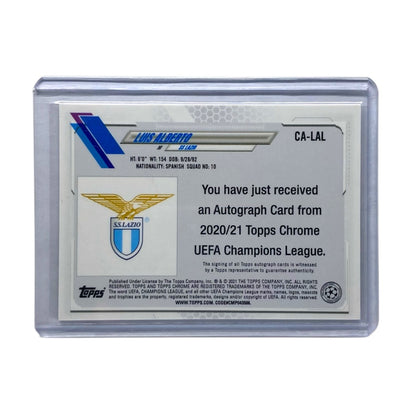 TOPPS サッカーカード CHROME LUIS ALBERTO LAZIO #CA-LAL 中古 IT2