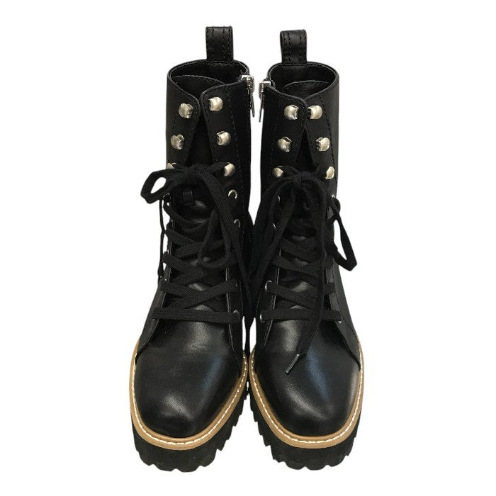 Mazell マゼル バンヤードストーム ブーツ レディース レースアップ 厚底 ミドル丈 サイドジップ ブラック 36 中古 T1