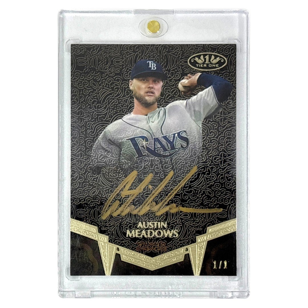 TOPPS MLBカード TIER ONE AUSTIN MEADOWS TAMPA BAY RAYS 1/1 #BA-AME 中古 IT1