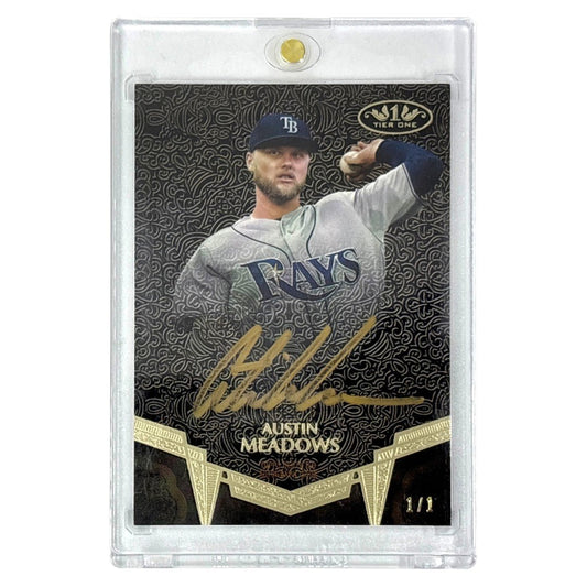 TOPPS MLBカード TIER ONE AUSTIN MEADOWS TAMPA BAY RAYS 1/1 #BA-AME 中古 IT1