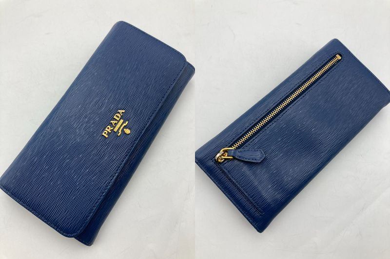 PRADA プラダ VITELLO MOVE ヴィッテロムーブ 2つ折り長財布 中古 D4