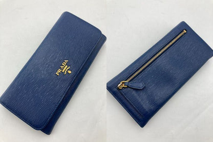 PRADA プラダ VITELLO MOVE ヴィッテロムーブ 2つ折り長財布 中古 D4