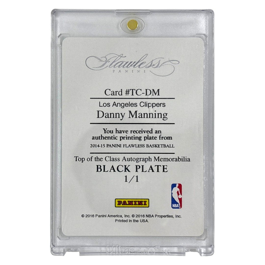 PANINI NBAカード FLAWLESS BLACK PLATE DANNY MANNING LOS ANGELES CLIPPERS 1/1 #TC-DM 中古 IT1