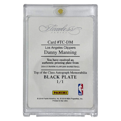 PANINI NBAカード FLAWLESS BLACK PLATE DANNY MANNING LOS ANGELES CLIPPERS 1/1 #TC-DM 中古 IT1