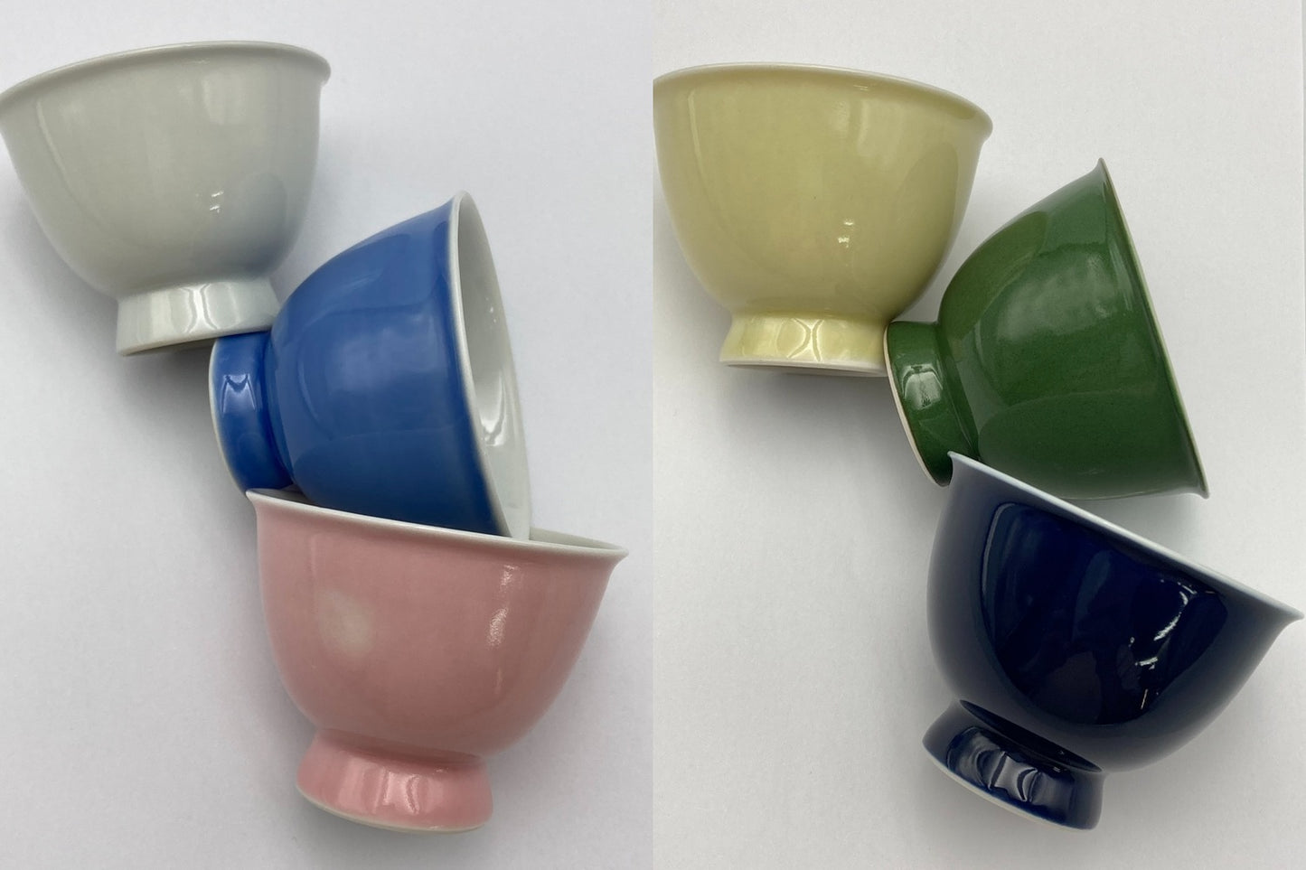 平安春峰 六色 煎茶器 中古 D4