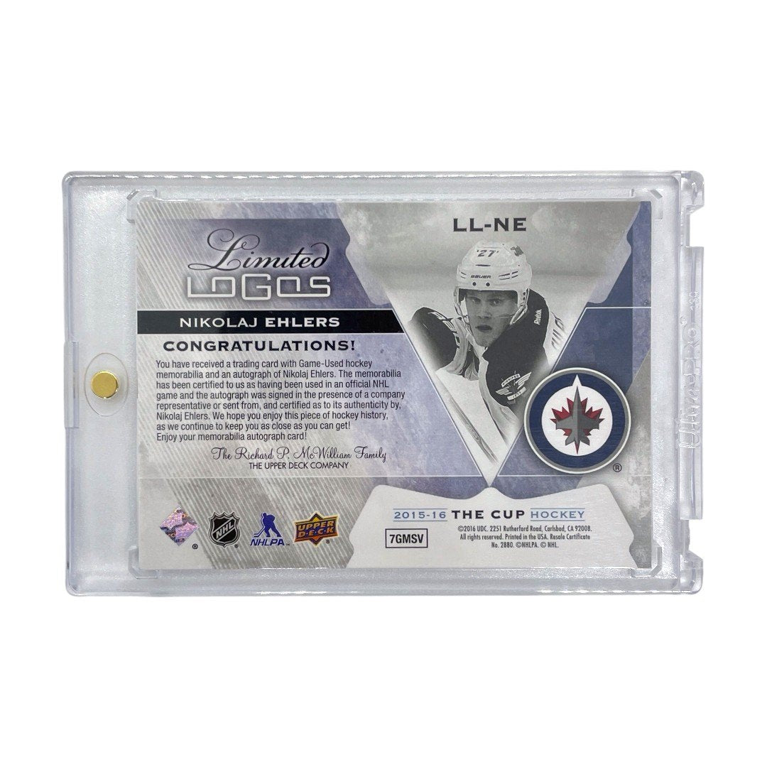 UPPER DECK NHLカード THE CUP LIMITED LOGOS NIKOLAJ EHLERS WINNIPEG JETS 36/50 #LL-NE 中古 IT1